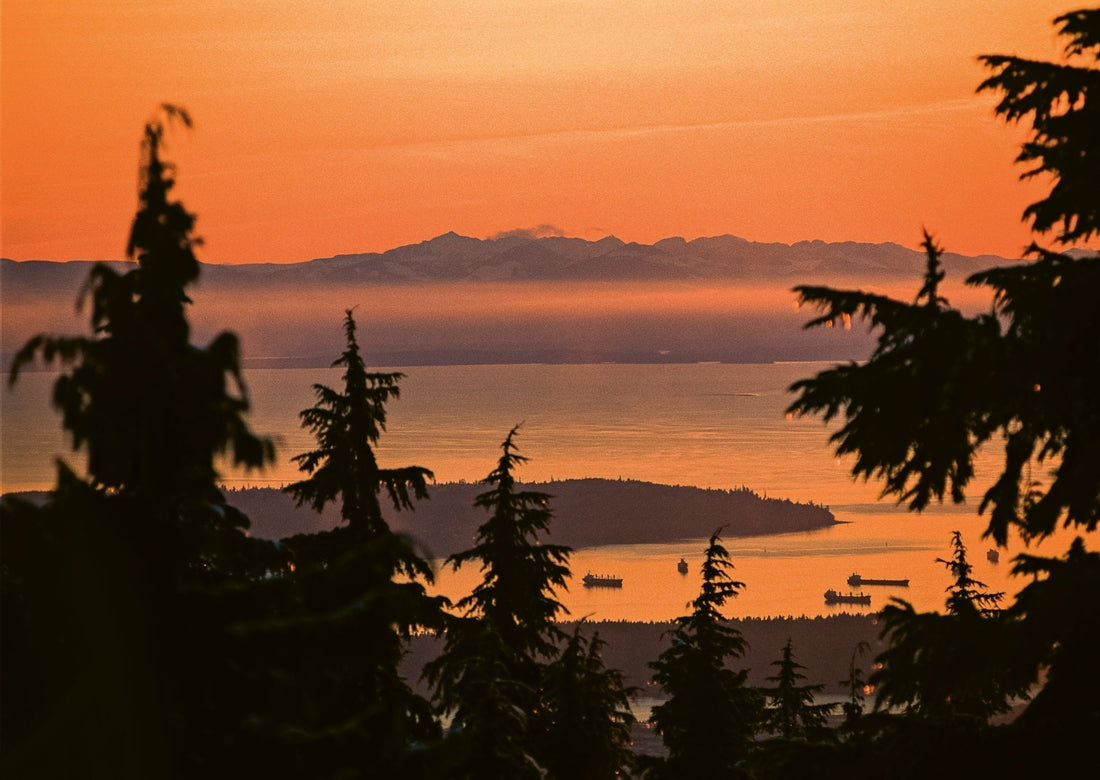 Sunset Over Mt. Seymour British Columbia